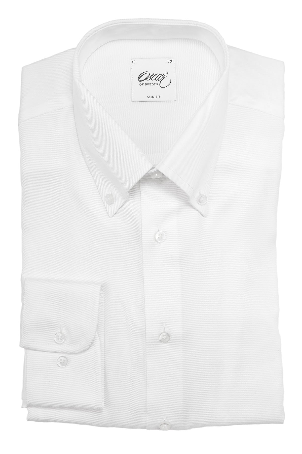 White button down tencel slim fit shirt