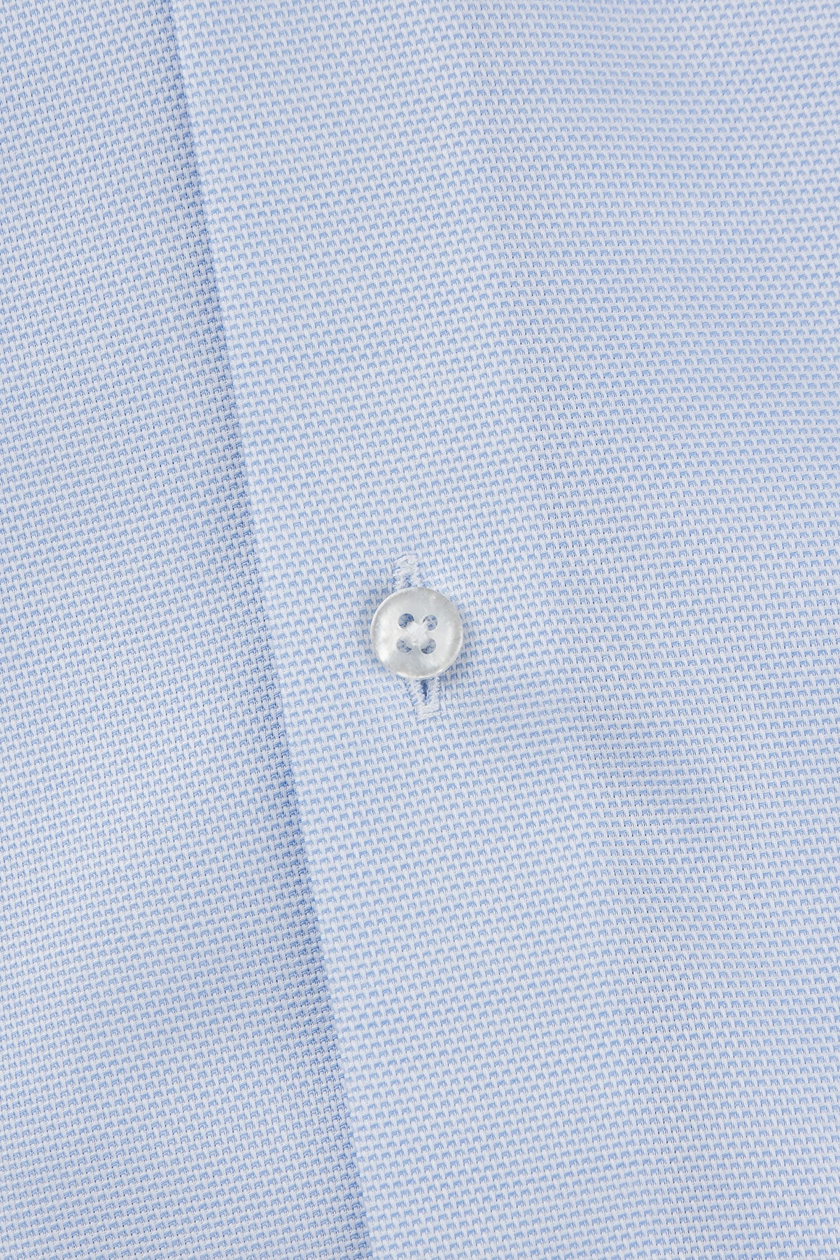 Light blue microstructure regular fit shirt
