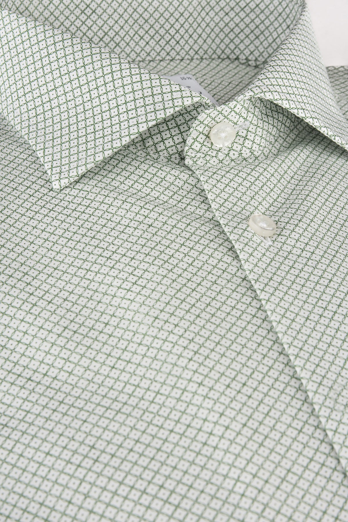 Green printed regular fit shirt