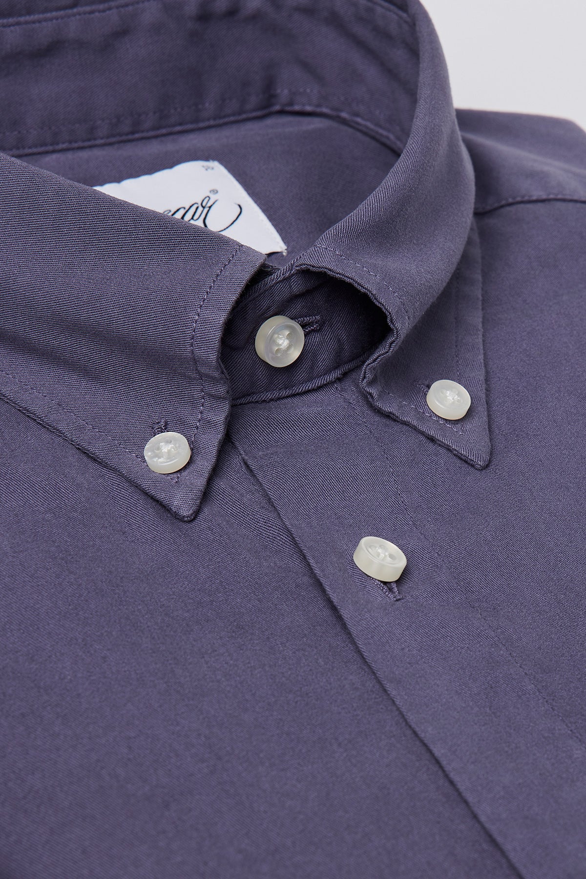 Dark blue washed short sleeve regular fit shirt