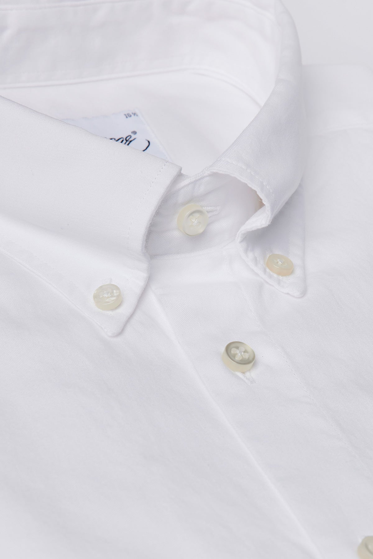 White washed button down slim fit shirt