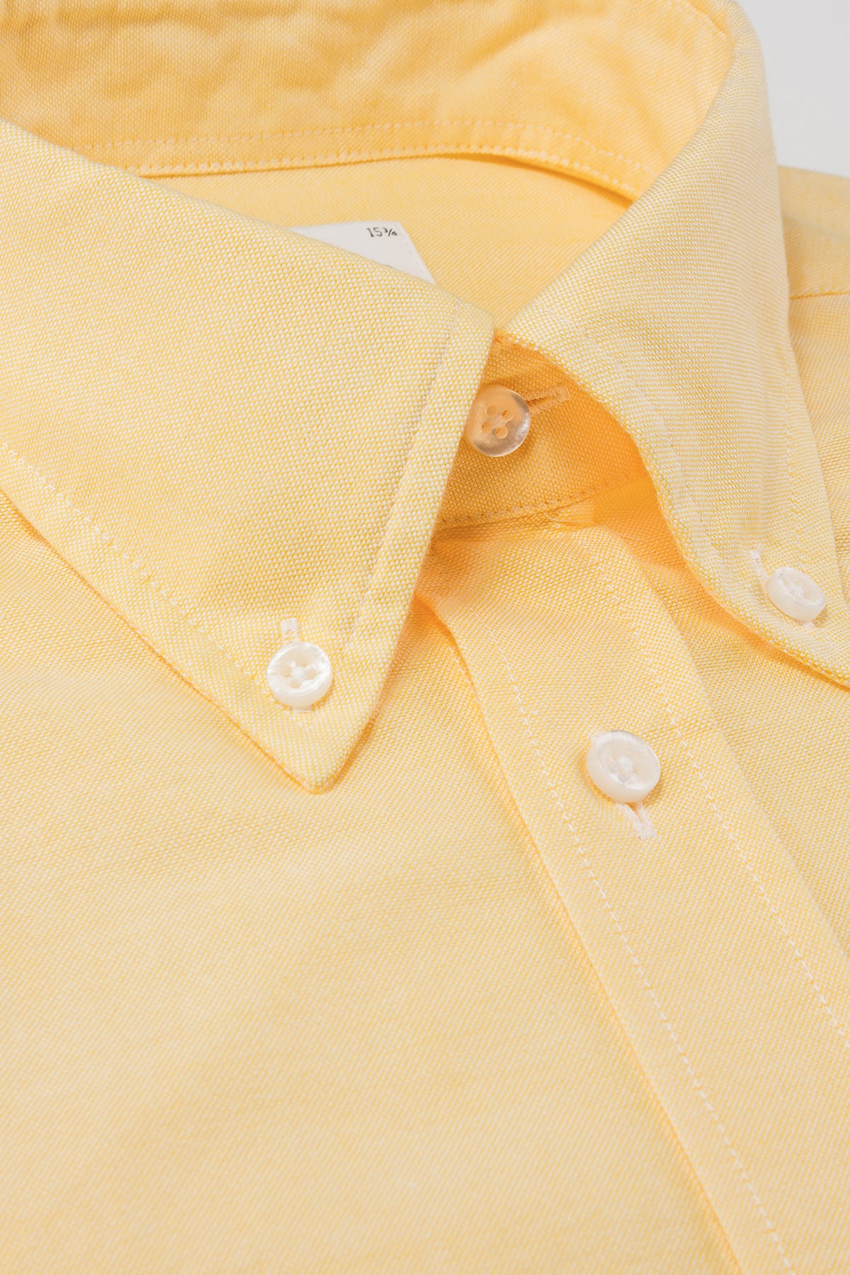 Yellow button down oxford regular fit shirt