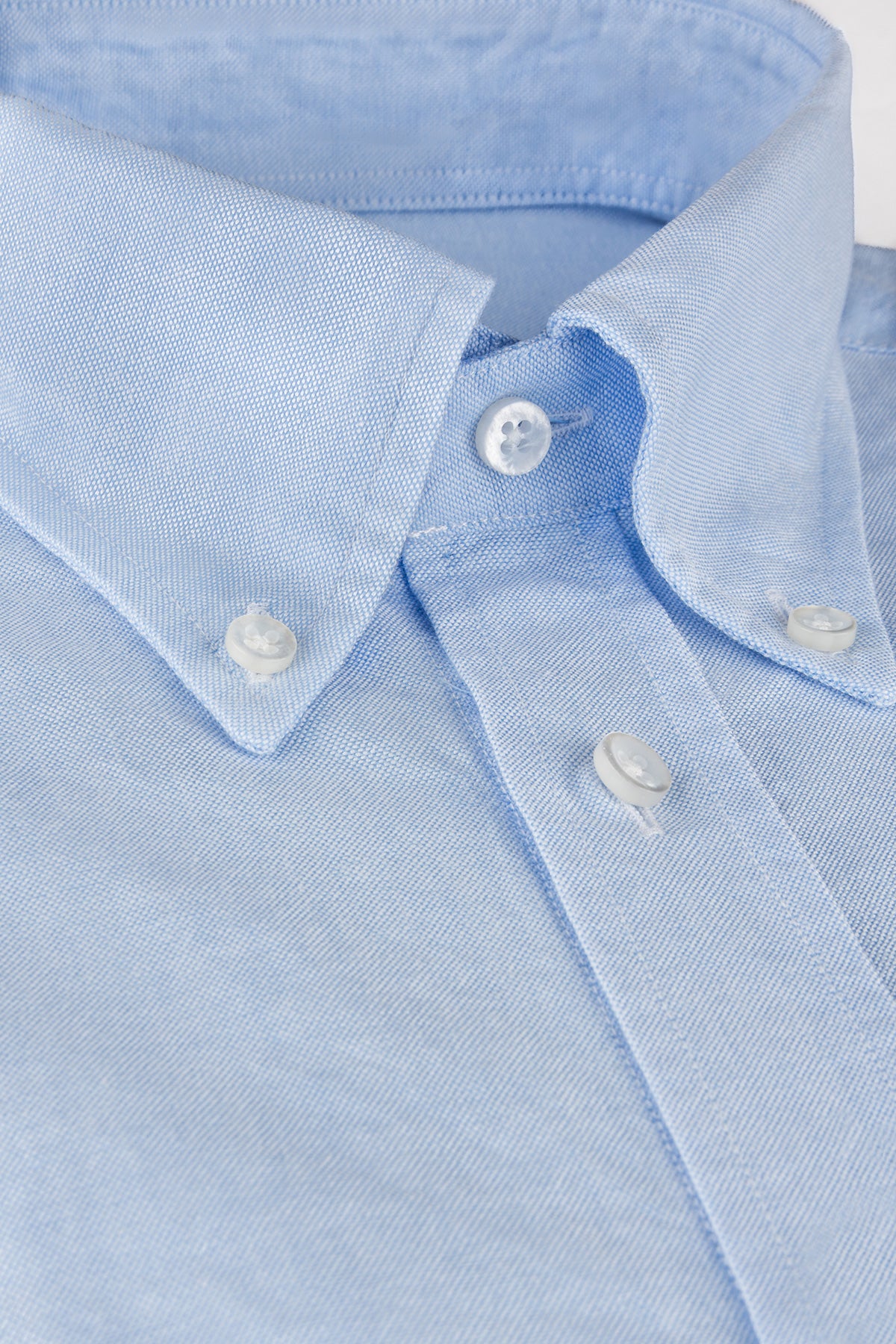 Light blue button down oxford slim fit shirt
